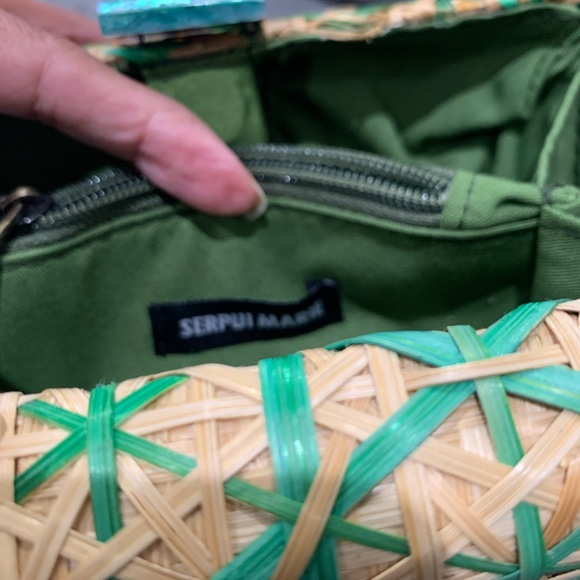 Serpui Marie Straw Clutch